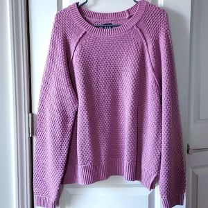 Gap large long sleeve knitted sweater purple